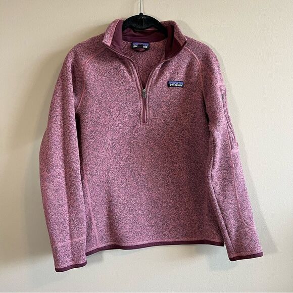Patagonia Better Sweater Kipi Pink 1/4 Zip Fleece Pullover Women's Small - Picture 1 of 11
